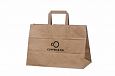 brown paper bag with personal print | Galleri-Brown Paper Bags with Flat Handles brown kraft paper