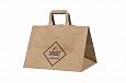 durable brown kraft paper bags with print | Galleri-Brown Paper Bags with Flat Handles durable bro
