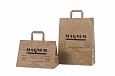 brown paper bag with print | Galleri-Brown Paper Bags with Flat Handles durable brown paper bag wi