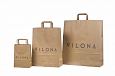 durable brown kraft paper bags with print | Galleri-Brown Paper Bags with Flat Handles durablebrow