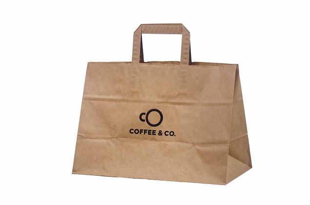 eco friendly brown kraft paper bag with print 
