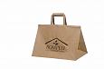 durable brown kraft paper bag | Galleri-Brown Paper Bags with Flat Handles eco friendly brown pape