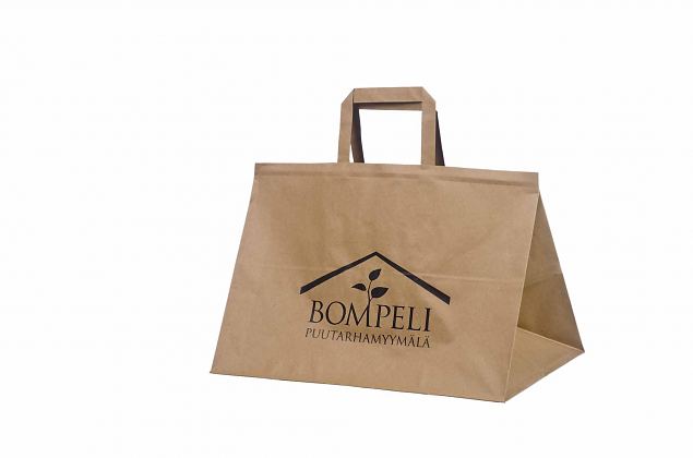 eco friendly brown paper bag with personal print 