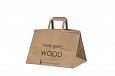 durable brown kraft paper bags with print | Galleri-Brown Paper Bags with Flat Handles durable and