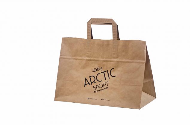 durable and eco friendly brown kraft paper bag with print 