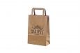 brown paper bag with print | Galleri-Brown Paper Bags with Flat Handles durable and eco friendly b