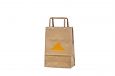 durable brown kraft paper bags with print | Galleri-Brown Paper Bags with Flat Handles durable and