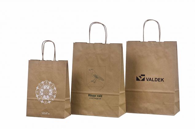 ecological paper bag with print 
