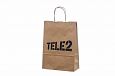 nice looking ecological paper bag with print | Galleri-Ecological Paper Bag with Rope Handles nice
