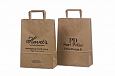 ecological paper bag with flat handles and logo | Galleri-Ecological Paper Bag with Rope Handles d