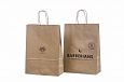 ecological paper bag with flat handles and logo | Galleri-Ecological Paper Bag with Rope Handles d
