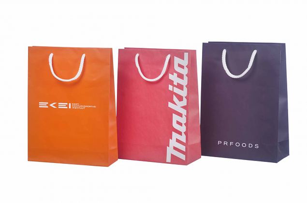 durable handmade laminated paper bags with print 