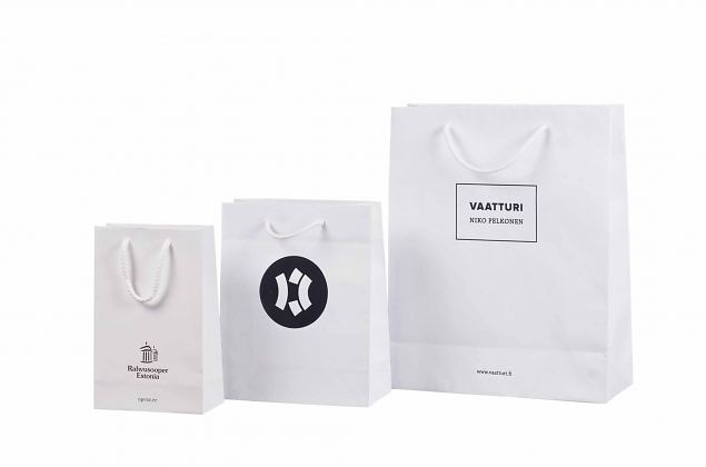 durable handmade laminated paper bag with logo 