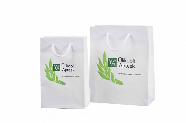 durable handmade laminated paper bags with handles 
