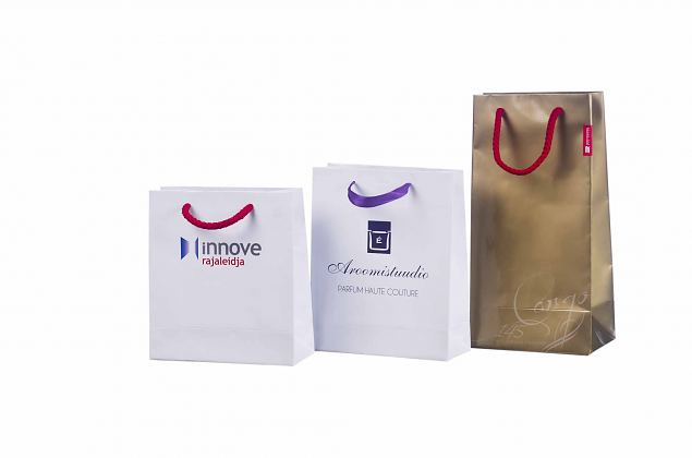 exclusive, handmade laminated paper bags 