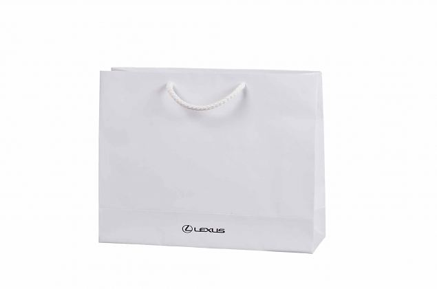 exclusive, durable handmade laminated paper bag with logo 