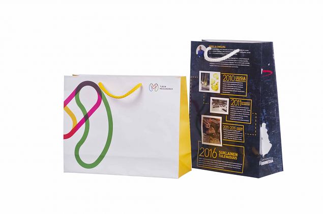 exclusive, laminated paper bag with personal logo print 