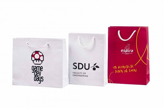 exclusive, laminated paper bags with personal logo print 