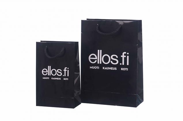 exclusive, durable handmade laminated paper bags with personal logo print 