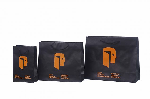 exclusive, laminated paper bag with handles 