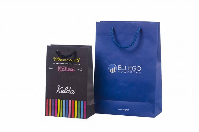 exclusive, durable handmade laminated paper bag with cotton handles 