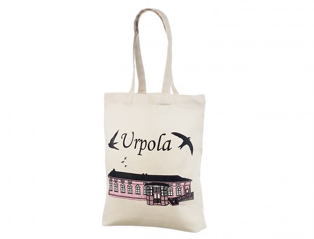 Natural color tote bags with personal logo. Minimum order with personal print is 50 pcs. 