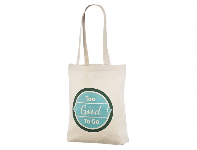 Natural color tote bags with personal print. Minimum order with personal logo starts from only 50 