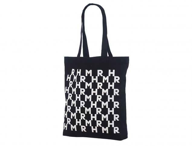 Black color tote bags with personal logo. Minimum order with personal print starts from only 50 pc