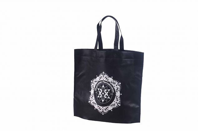 black non-woven bags with personal print 