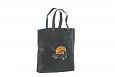 black non-woven bag | Galleri-Black Non-Woven Bags durable black non-woven bag with personal prin