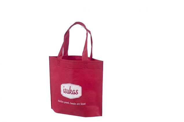 durable red non-woven bag 