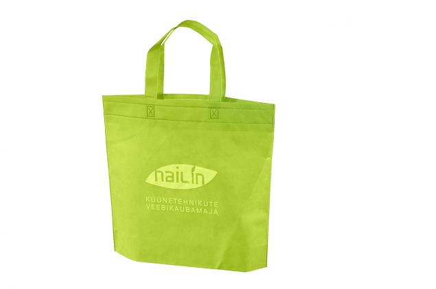 green non-woven bags with print 