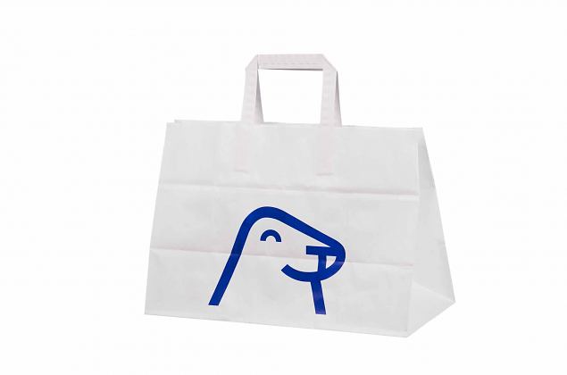 durable take-away paper bags with personal print 