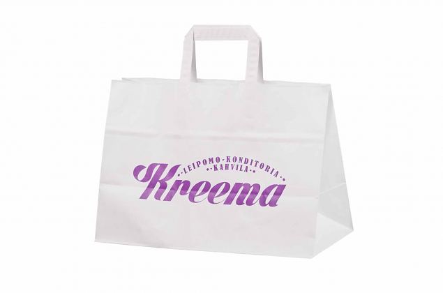 durable take-away paper bags with logo print 