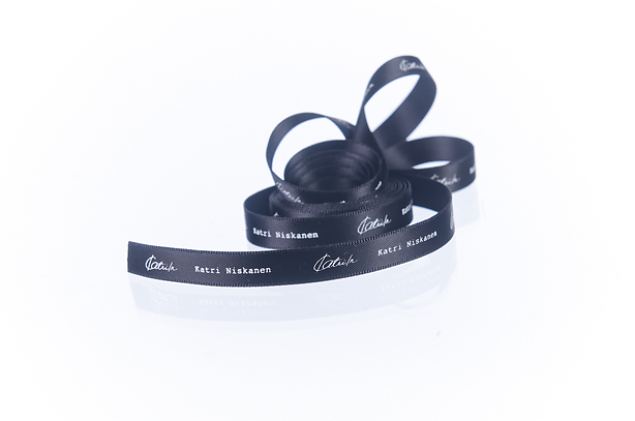 luxury satin ribbon with logo 