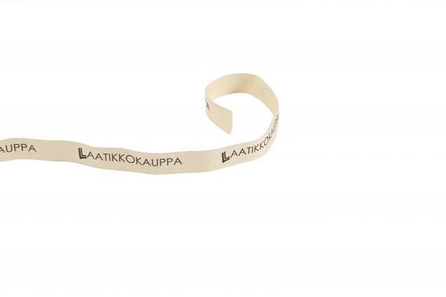 luxury satin ribbon with personal logo print 