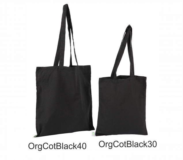 Black color cotton bags