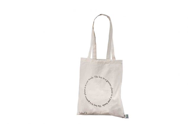 natural color cotton bags with personal print 