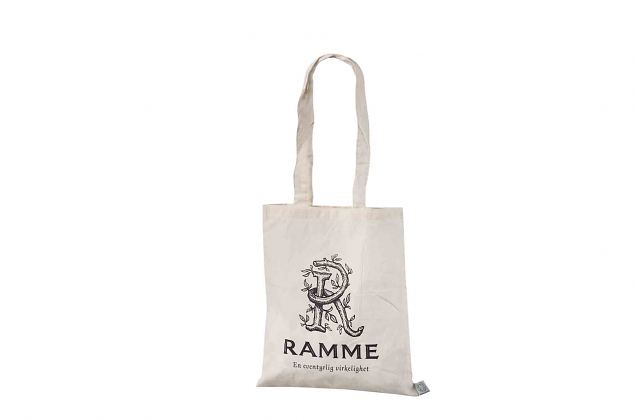 natural color cotton bag with personal print 