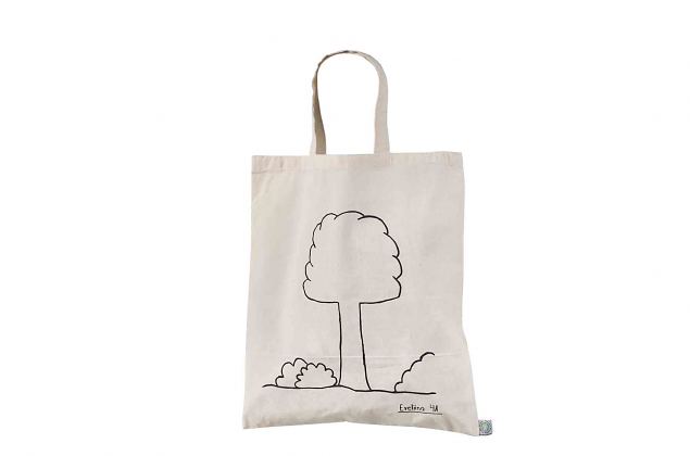 natural color cotton bags with logo print 