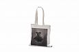 natural color organic cotton bag with personal print | Galleri-Natural color cotton bags durable a