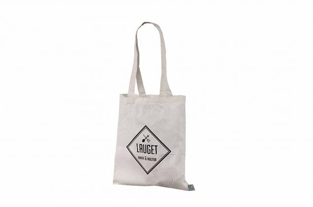 durable and natural color cotton bag with personal logo print 