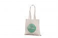 natural color organic cotton bag with logo print | Galleri-Natural color cotton bags durable and n