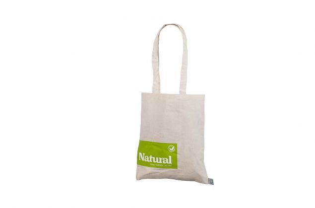 durable andnatural color organic cotton bags with personal print 