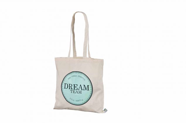 nice looking natural color cotton bags with print 