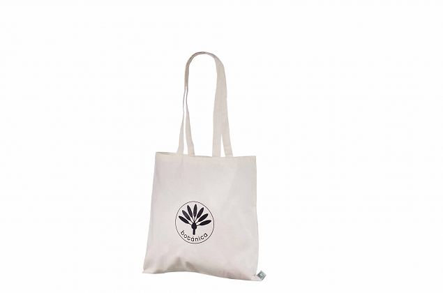nice looking natural color cotton bags with logo print 