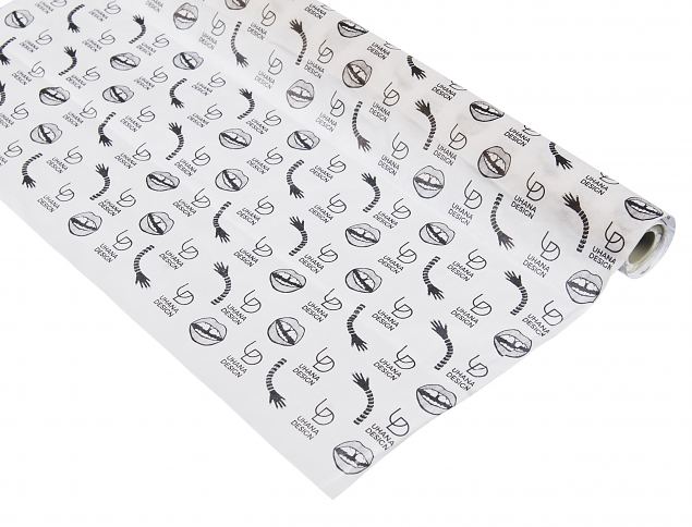 F�rsteklasses silkepapir med trykk. Gratis trykkforberedelse. Gratis frakt til Norge. Ring oss p� 