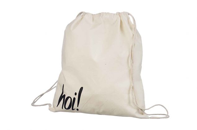 Robuste og holdbare milj�venlige rygs�kke i organisk bomuld. Minimumordre p� bestillinger med pers