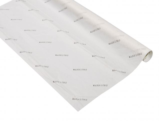 Tissue paper with personal design. Minimum order with personal print is 50 sheets. 