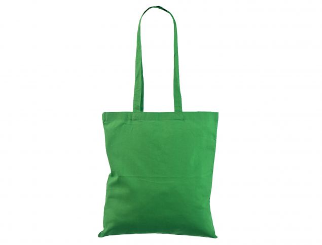 Puuvillane kott, mis valmistatud rohelist värvi 140 gr. kangast. Koti mõõdud on 38 x 42 cm. Puuvil
